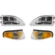 Headlight Assembly Kit Compatible with 1994-1998 Ford Mustang, w/Corner Lights