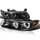 Fits 1997-2003 Pontiac Grand Prix Black Led Halo Projector Headlights Lamps