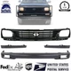 New Front Bumper Painted Black + Grille +Fillers For 1995-1996 Toyota Tacoma 2WD