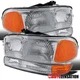 Headlights+Bumper Lamps Fit 1999-2007 GMC Sierra 1500 2500 2000-2006 Yukon XL