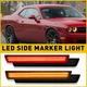 4PCS For 2015-2020 Dodge Challenger Front Rear LED Side Marker Lights Lamps NEW