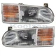 For 95 96 97 Windstar Headlight Headlamp Front Halogen Head Lamp Light PAIR SET