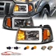2001-2011 Ford Ranger Pickup Truck LED Running Light GunMetal Headlights