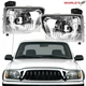 Headlights Pair For Toyota Tacoma 2001 2002 2003 2004 Left&Right 2Pcs White Set