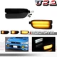 Smoked Switchback Amber LED DRL Front Signal Lights For 1999-2001 Subaru Impreza