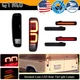 6Pcs Smoked LED Tail Light & Side Marker Fender For 1975-1991 Ford Econoline Van