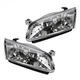 Halogen Headlights Headlamps For  1997 1998 1999 Toyota Camry PAIR Crystal Style