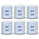 WIX Set of 6 Engine Oil Filters Spin-On For Chevy G30 Peugeot 304 404 504 505