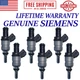 NEW OEM SIEMENS x6 Fuel Injectors For 1999, 2000 BMW 323i 2.5L I6 #1427240
