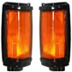 For 1987-1991 Dodge Ram 50 Parking Light Pair Black For MI2520102