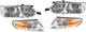 Headlight Assembly for 2002-2003 Toyota Solara, Right (Passenger) and Left