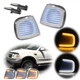 For 97-03 Ford F150 Expedition Switchback LED Front DRL Turn Signal Lights Clear