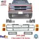 Front Grille Chrome + Head & Signal Light + Reflector For 95-99 Chevy C/K Series