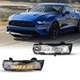 LED Fog Lights For 2018 2019 2020-2023 Ford Mustang w/DRL Squential Bumper Lamps