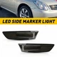 2x Smoke LED Side Light Marker For 2003-07 Infiniti 2D G35 Coupe Nissan Skyline