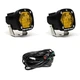 Baja Designs 387815 S1 Square Wide Cornering Beam Amber LED Lights