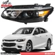 For Chevy Malibu 2016 2017 2018 Headlight Driver Left Side Halogen Black Housing