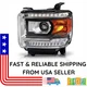 For GMC Sierra 1500 2014-2015, 2500/3500 HD 2015-2019 Headlight w/LED DRL Left