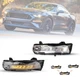 LED Fog Lights For 2018-2023 Ford Mustang DRL Sequential Turn Signal Lamps Pair