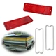 Red Tail Light Tail Lamps w/ Gaskets Pair For 67-72 Chevrolet C10 K20 GMC Blazer