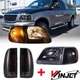 For 1997-2003 Ford F-150 Clear Headlights Front Lamps +Smoke Len Tail Lights