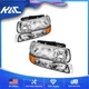 2x Halogen Headlights Assembly For Chevy Silverado 1500 2500 1999 2000 2001 2002