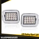 2X Clear Lens Orange LED Corner Signal Lights Lamps Fit For 2003-2008 Hummer H2