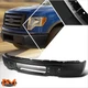 For 09-14 Ford F-150 Steel Front Bumper Face Bar w/o Fog Lights Cutouts Black