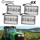 4X Spot/Flood LED Headlight For John Deere Tractor 7030 Series: 7130, 7230, 7330