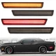 For 2015-2023 Dodge Challenger Smoked Lens LED Side Marker Lights Front & Rear