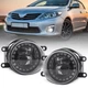 Pair LED Driving Fog Light for Toyota Tacoma 4Runner Tundra RAV4 Corolla w/ Halo