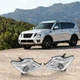 Pair For 2017-2020 Nissan Armada Halogen+LED Headlights Assembly 8Pin Left+Right