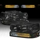 Smoke Headlights+LED Bumper Lamps Fit 1999-2002 Chevy Silverado 2000-2006 Tahoe