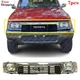 For 1989-1991 Toyota Pickup 4WD Bundle Headlight Grille Chrome Headlamp Set of 7