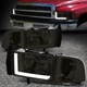[LED L-TUBE DRL] FOR 94-02 DODGE RAM 1500 2500 3500 HEADLIGHT LAMPS SMOKED/CLEAR