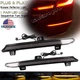 2XSmoked LED Rear Bumper Reflector Brake Light Signal DRL For Honda Accord 18-21