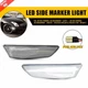 For 03-07 Infiniti G35 Coupe White Clear Lens LED Fender Side Marker Lights