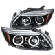Jet Black Fits 2005-2010 Scion Tc Led Halo Projector Headlights Lamps Left+Right