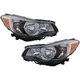 Headlight Set For 2013-2014 Subaru XV Crosstrek 2012 Subaru Impreza Left & Right