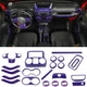21 PCS Full Interior Decoration Trim Kit For 2011-2017 Jeep Wrangler JK JKU 