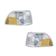 Parking Corner Signal Lights Pair Set for 98-02 Volvo C70/S70/V70 Left & Right