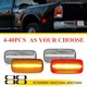 Clear Amber + Red Lens LED Fender Bed Side Marker Lights FOR Dodge RAM 2500 3500