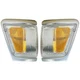 Chrome Side Marker Parking Turn Signal Corner Lights Pair for Toyota Pickup 4WD