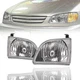 Headlight Assembly Headlamps Pair Set for 2001-03 Toyota Sienna LH & RH