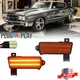 For 1970 Chevy Chevelle El Camino Amber Lens LED Front Side Marker Lights 2PCS