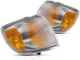 Front Driver & Passenger Signal Light Assembly Set Fits 1998-2000 Toyota Sienna