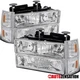 Fit 1994-1998 Chevy Silverado C/K C10 Suburban Headlights+Bumper+Corner Signal