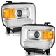 Pair Headlights For 2014-2018 GMC Sierra 1500/15-19 2500HD 3500HD Projector