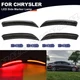 4PCS Smoked LED Side Marker Light Amber Red Lamp For 2015 2016 2017 Chrysler 200