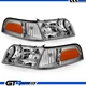 1998-2011 Ford Crown Victoria Chrome Replacement Corner Signal Headlights pair
